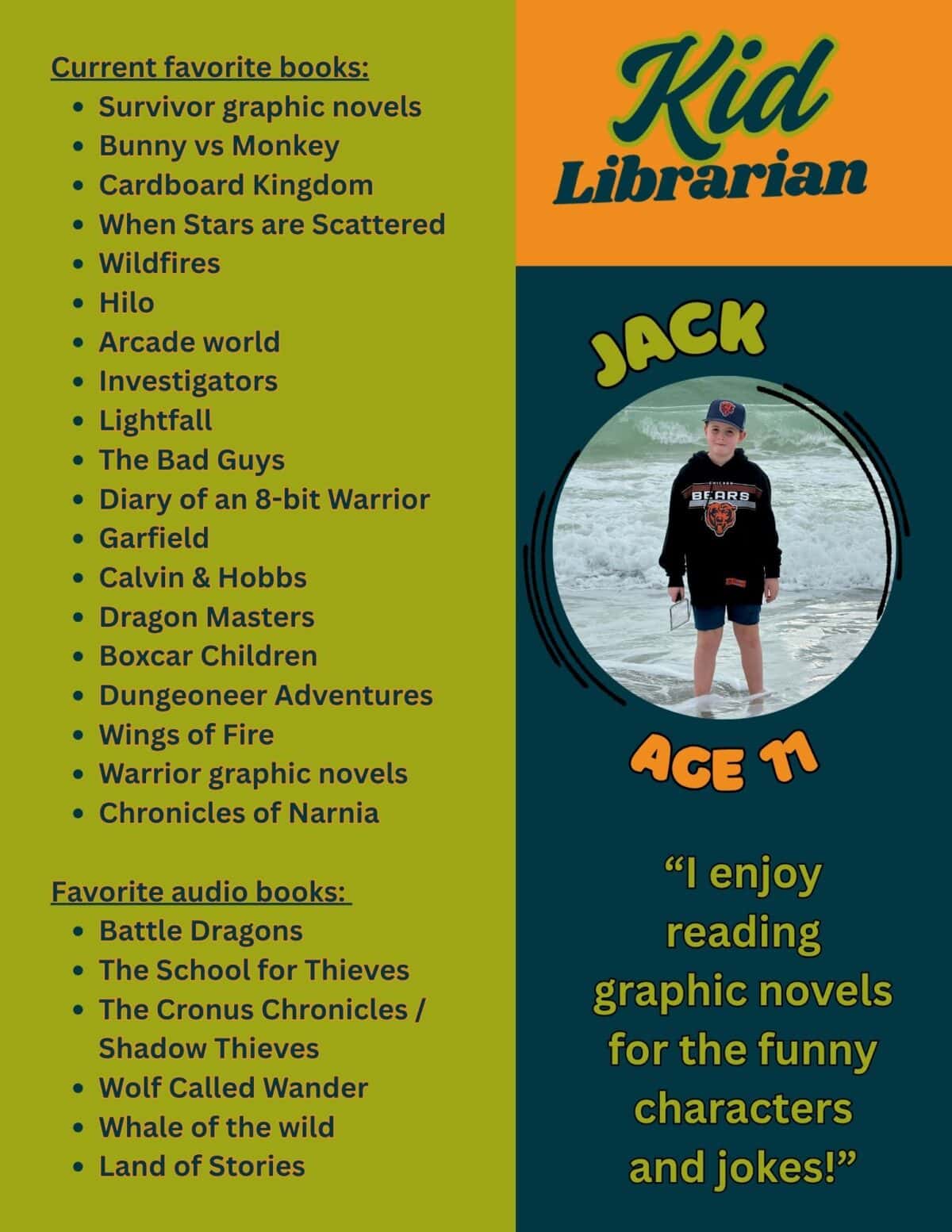 kid librarian poster jack 8.5x11