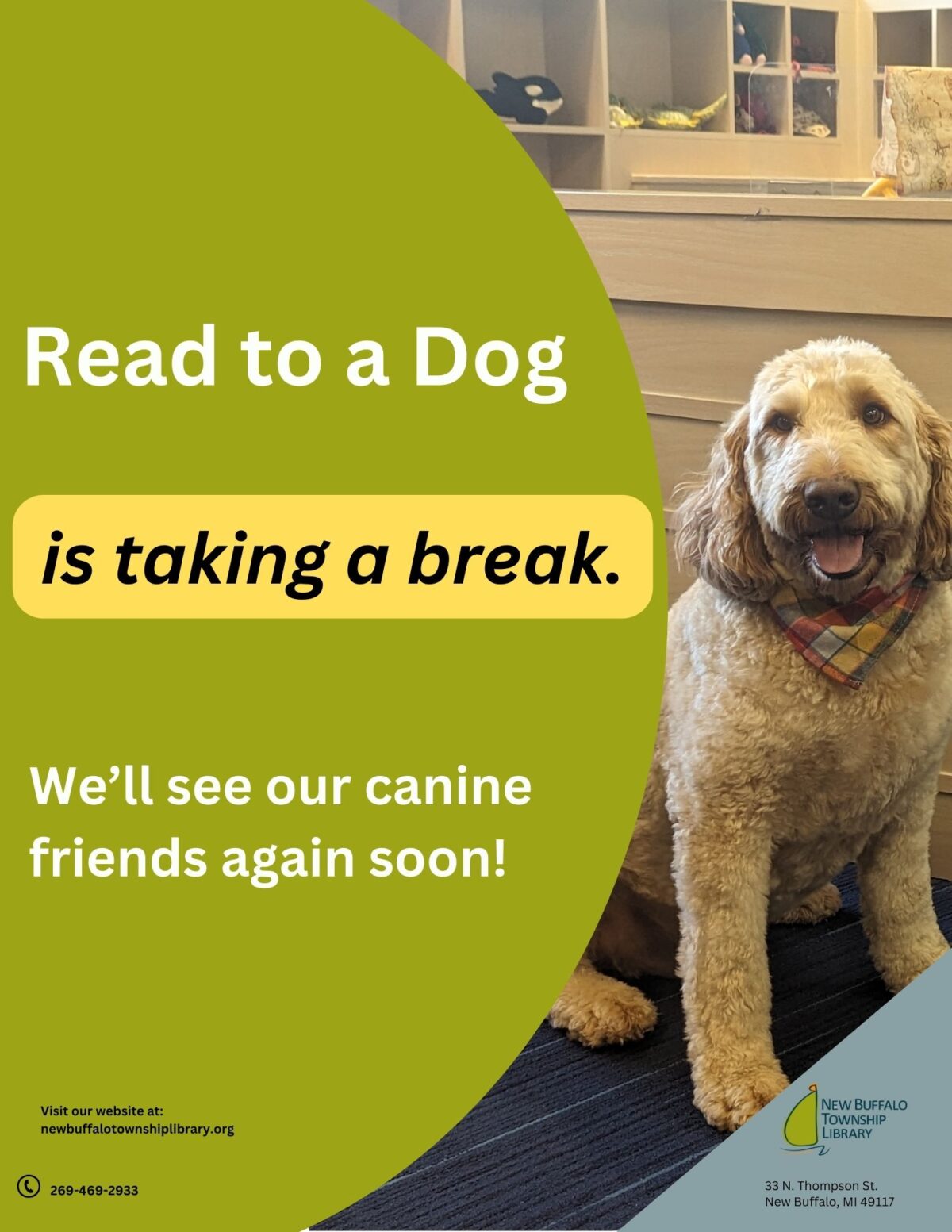 read to a dog (8.5 x 11 in)