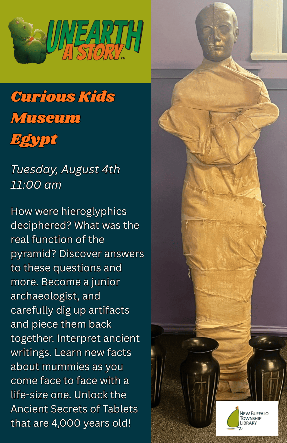 summer reading 2026 curious kids egypt 11x17