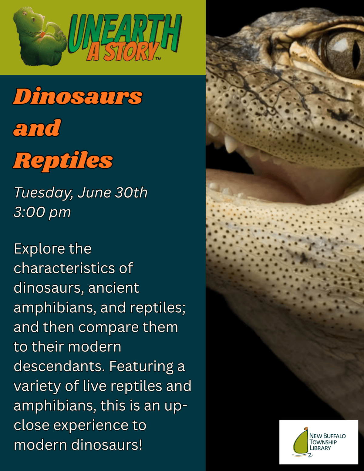 summer reading 2026 dinosaurs and reptiles