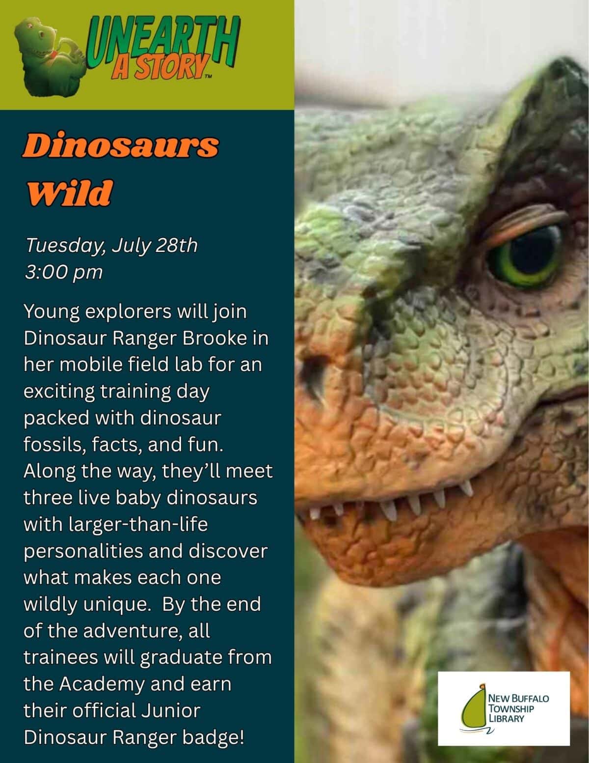 summer reading 2026 dinosaurs wild 8.5x11