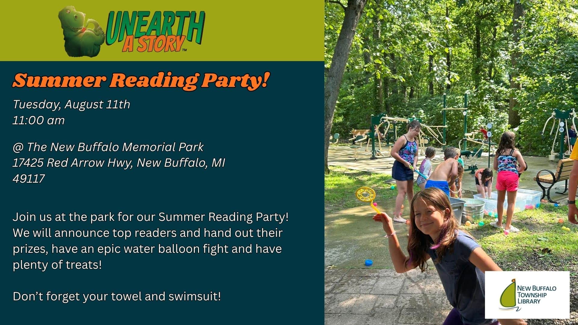 summer reading 2026 summer reading party facebook event + website