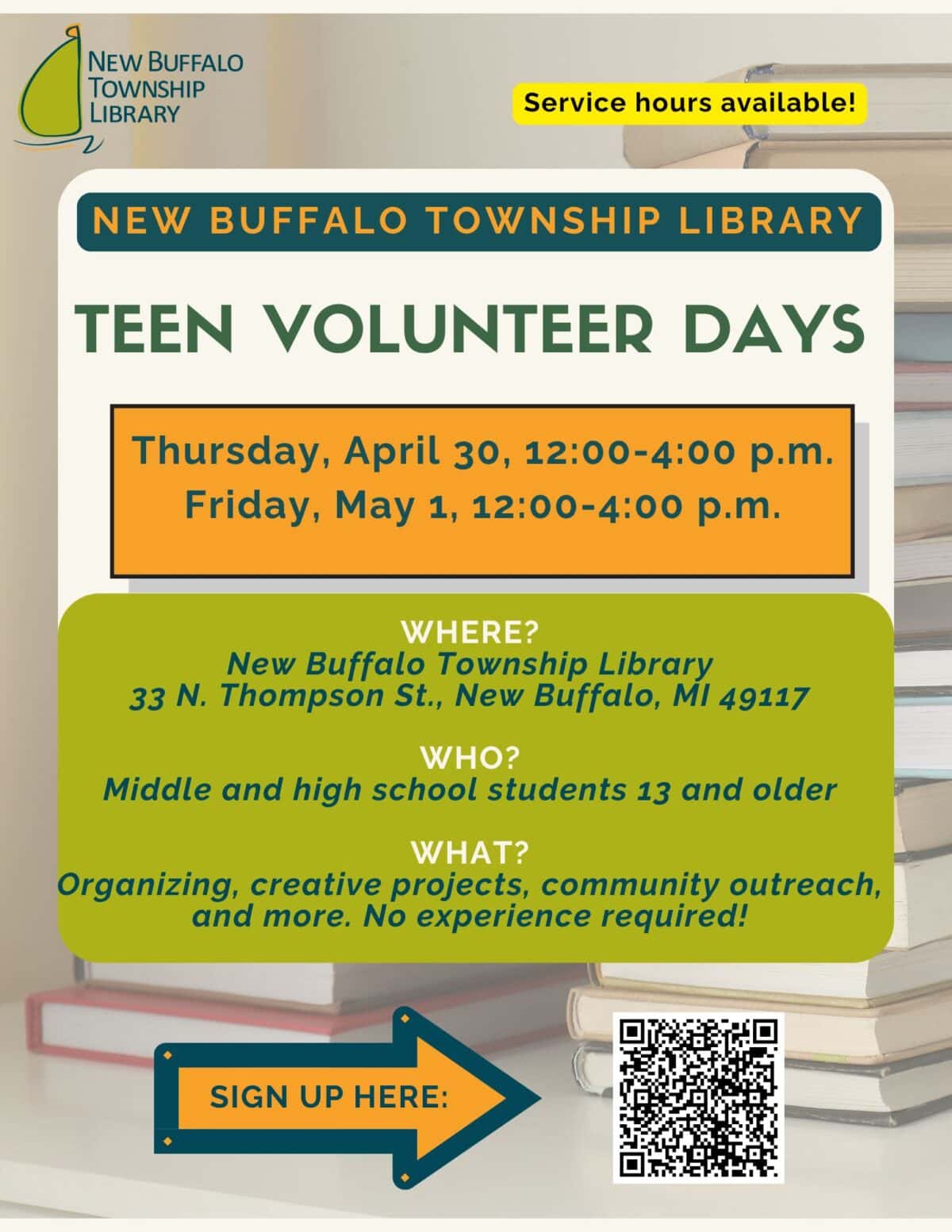 teen volunteer days